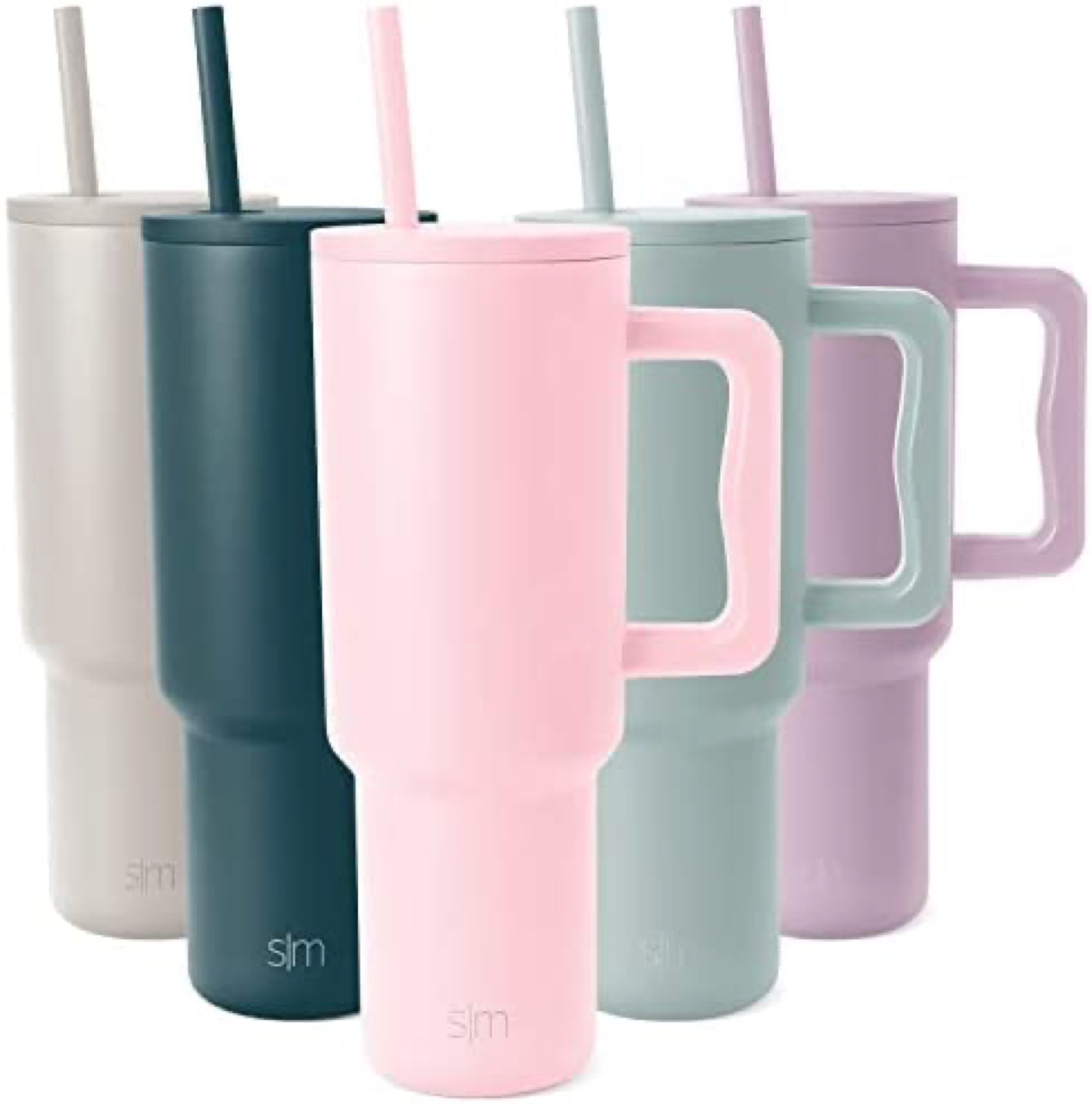 Stanley like cups for wallet friendly price!!! Simple Modern 40 oz Tumbler with Handle and Straw Lid | Insulated Reusable Leakproof Stainless Steel Water Bottle Travel Mug Iced Coffee Cup | Trek Collection | 40oz | Blush 

#LTKsalealert #LTKunder50 #LTKtravel