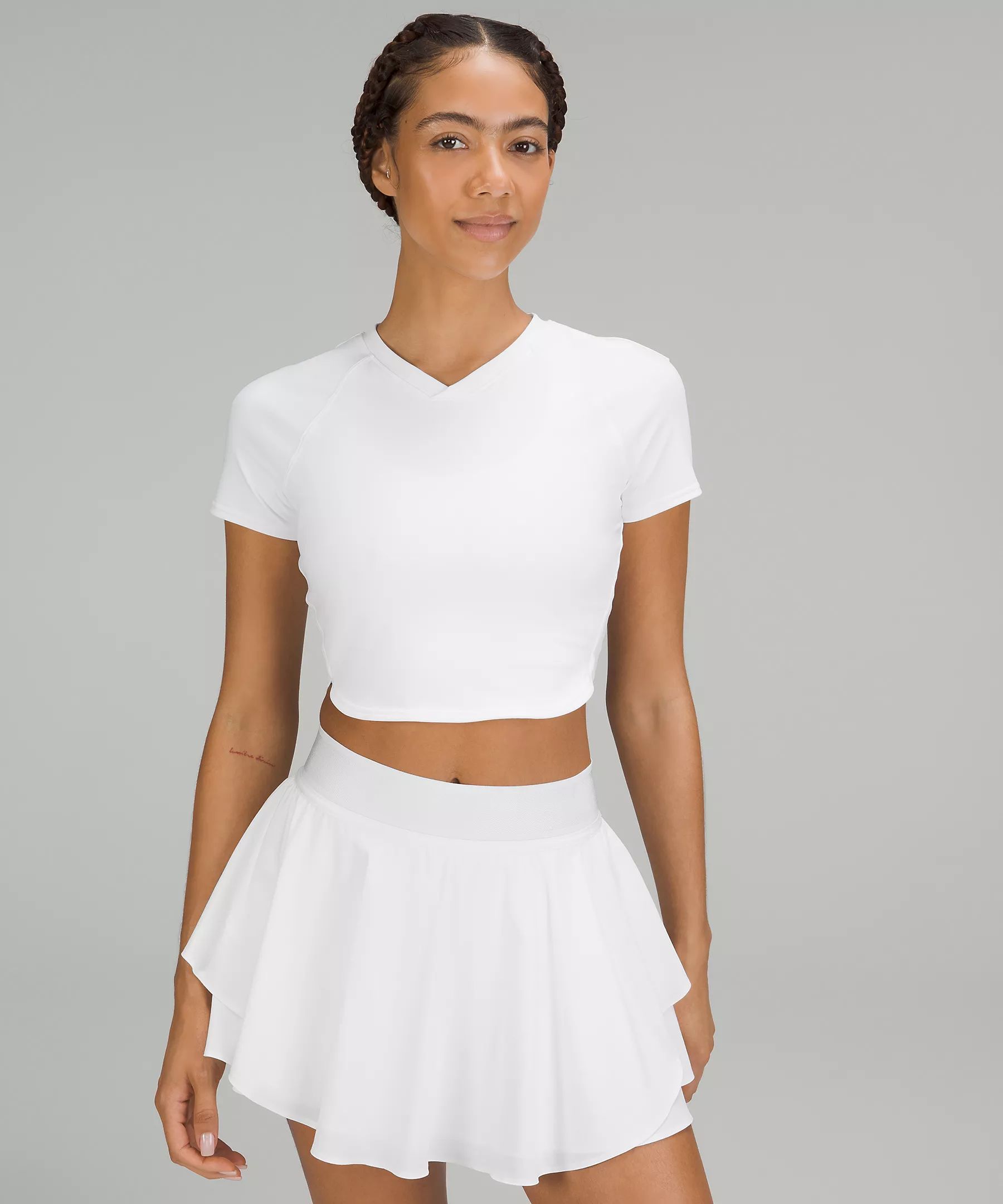 Nulux Cropped Tennis Short Sleeve Shirt | Lululemon (US)