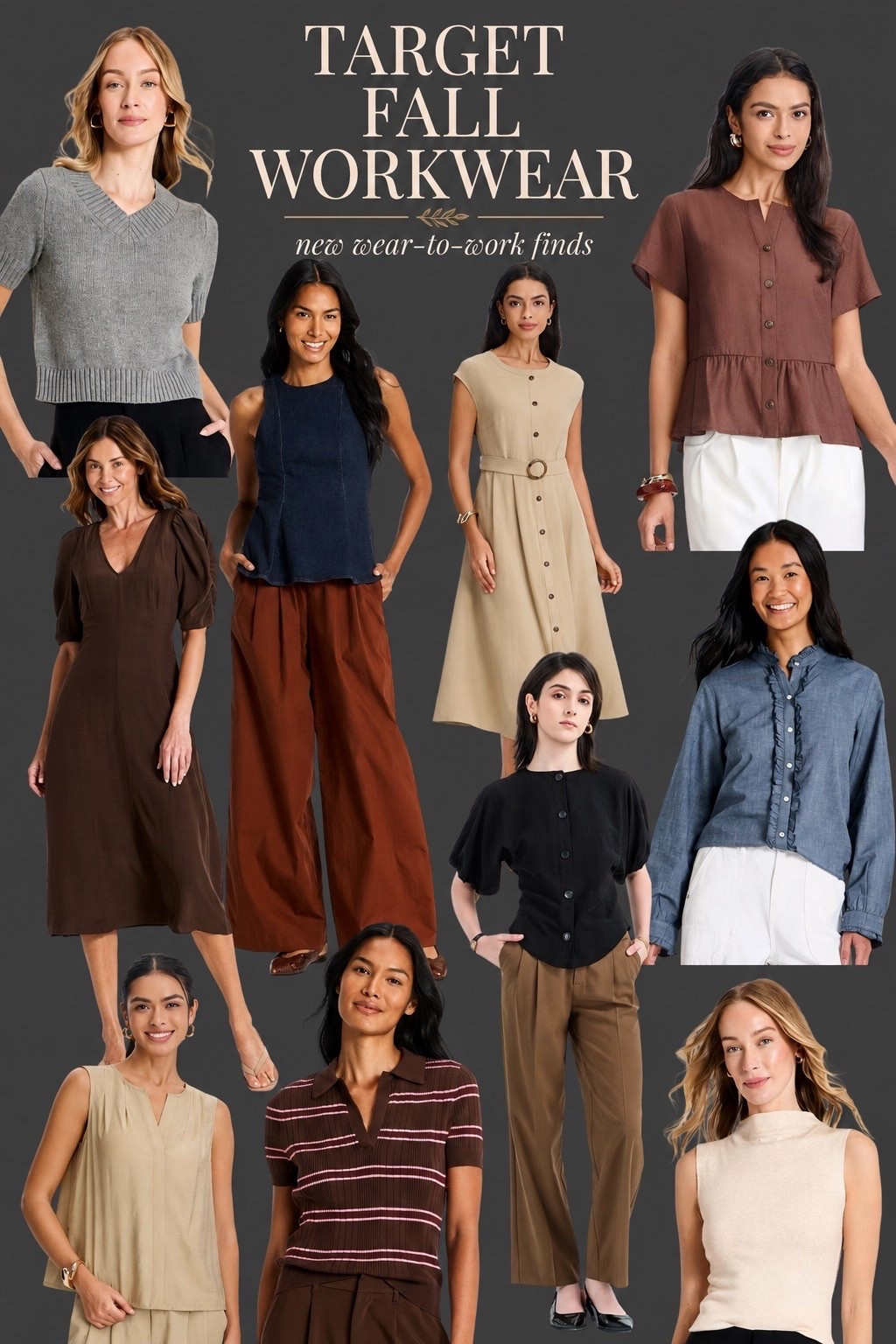 Target is SO good right now for affordable fall workwear 🤎🍂 These new wear-to-work finds are perfect for refreshing your office wardrobe without spending a fortune! Think polished fall dresses, elevated tops, wide-leg trousers, neutral layers + easy pieces you can mix and match all season.

Perfect for business casual outfits, teacher outfits, office style, workwear basics and easy summer-to-fall transitional outfits. So many of these look way more expensive than they are! ✨

Shop my favorite Target fall fashion + women’s workwear finds linked here! 🛒

#TargetStyle #TargetFinds #TargetFashion #TargetWorkwear #FallWorkwear #WorkwearStyle #WorkOutfits #BusinessCasual #OfficeOutfits #FallFashion #AffordableFashion #LTKWorkwear #LTKStyle

#LTKWorkwear #LTKOver40 #LTKMidsize