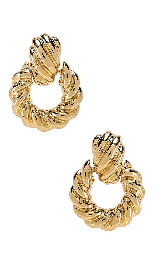 8 Other Reasons Rya Hoops in Metallic Gold. | Revolve Clothing (Global)