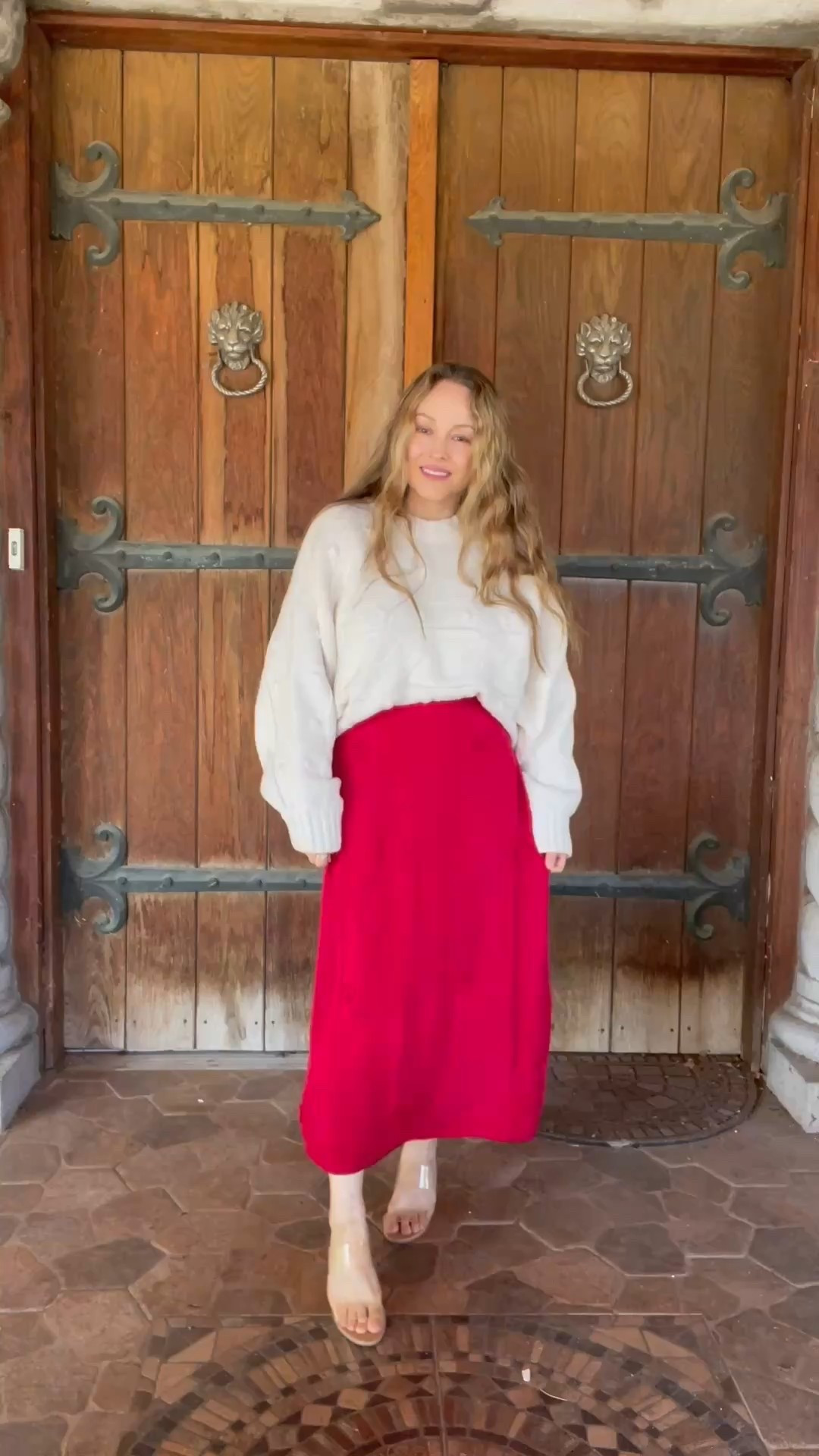 @Target 
Cute red skirt 
Super soft sweater 
cute outfit for going out 

#LTKdayinmylife #LTKgrwm #LTKValentine