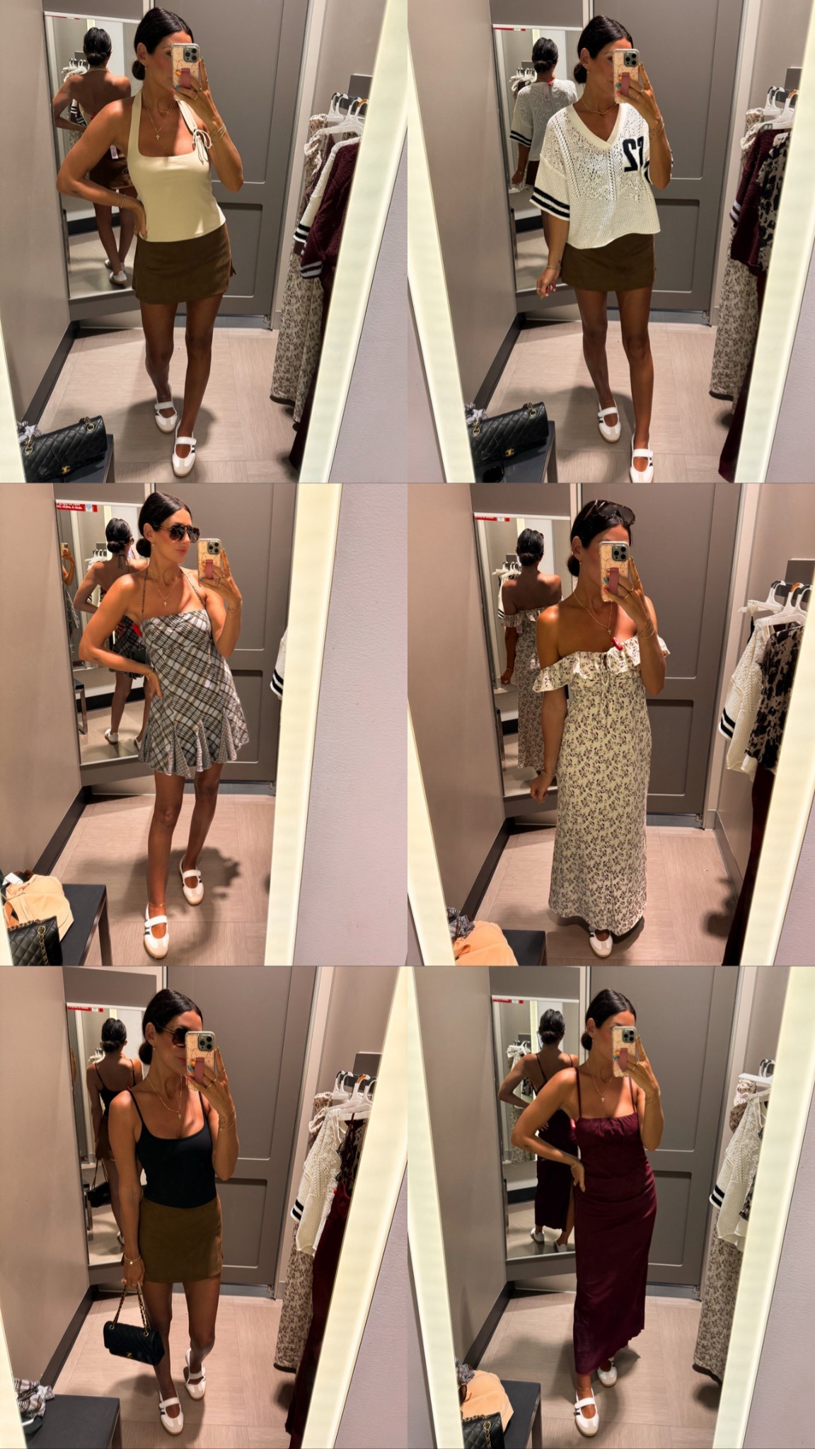 Target Tuesday 

Plaid dress: small 
Floral maxi: medium (needed a small mt store was out) 
Red plaid dress: small 
Black bodysuit: medium 
Suede skort: small 
Cow print sheer top: small 
Knit sweater top: medium 
Tan halter: small 
Denim bomber: medium 
Cow print + leopard pants: medium 

#LTKFindsUnder50 #LTKFindsUnder100 #LTKStyleTip