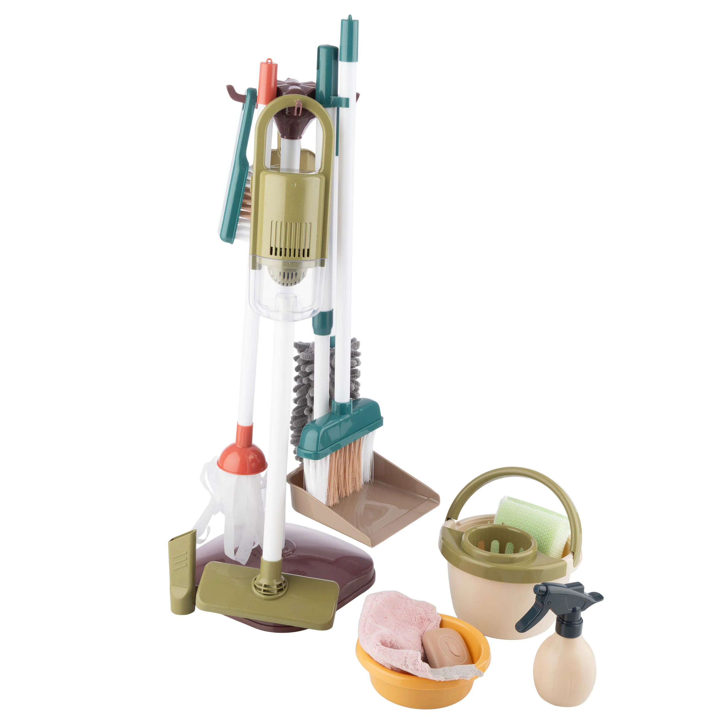 Hey! Play! Hey Play 15PC Kids Cleaning Toy Set with Kids Vacuum That Really Works for Toddlers - Ages 3 and Up one_size | 80-TG0110 | Lowe's