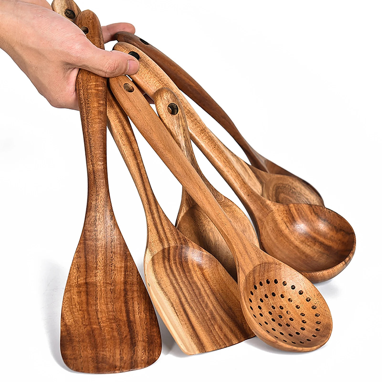 Travelwant Luxury Wooden Kitchen Utensils Spoons Non Stick Spatula Cooking Utensils -Best Wood Sp... | Walmart (US)