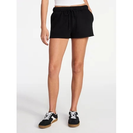 No Boundaries Foldover Fleece Short Women s | Walmart (US)
