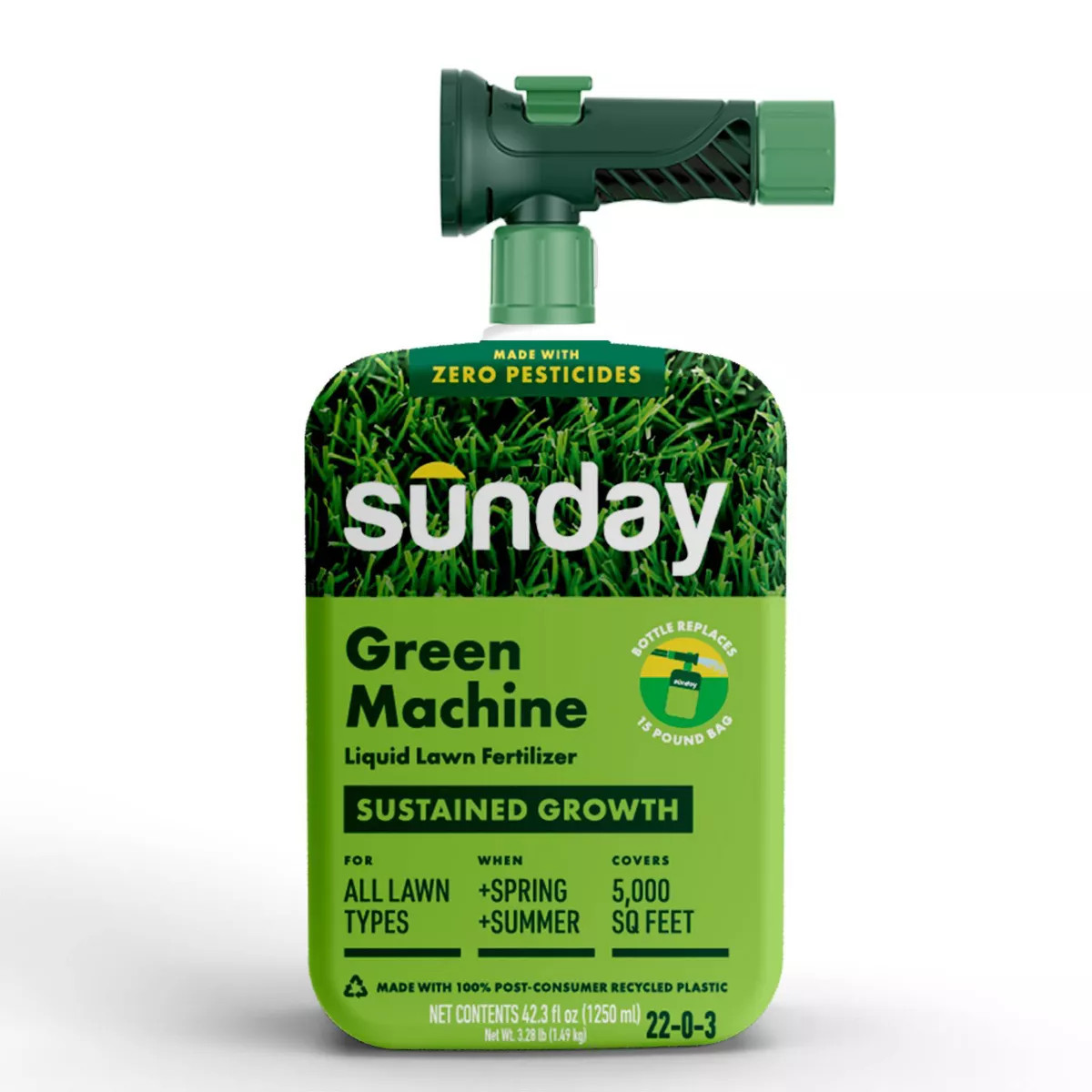 Sunday Green Machine Bottle Lawn Fertilizer 42fl oz | Target