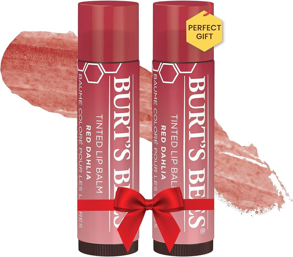 Burt's Bees Lip Tint Balm Stocking Stuffers Gifts, Long Lasting 2 in 1 Duo Tinted Balm Formula, C... | Amazon (US)