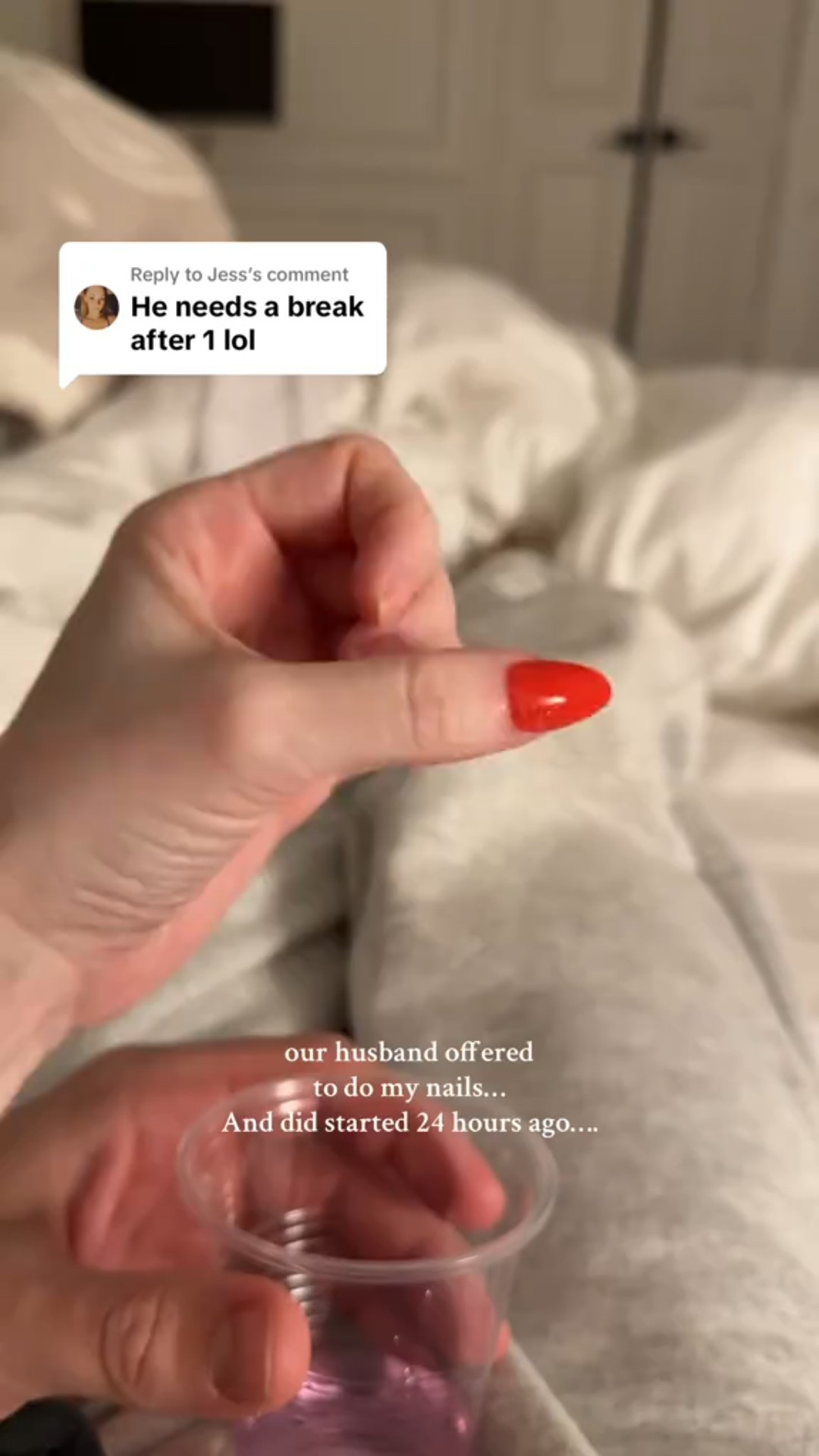 nail update!! You’re not allowed to get your nails done during chemotherapy. I used to complain about nail appointments and now I cannot wait to go to one. our husband found nails that look exactly like mine used to before “the c word” my last TT shows him putting “them” (it) on me…. Fast forward 24 hours. Here I am with one press on nail… throbbing 🙃 🆘 🛟 Please send tips!!!!

#LTKWatchNow