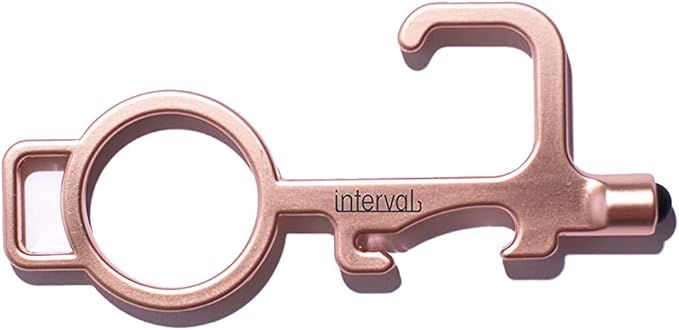interval Social Distancing Multi-Tool (Rose Gold) – No Touch Door Opener and Stylus Supports Ha... | Amazon (US)