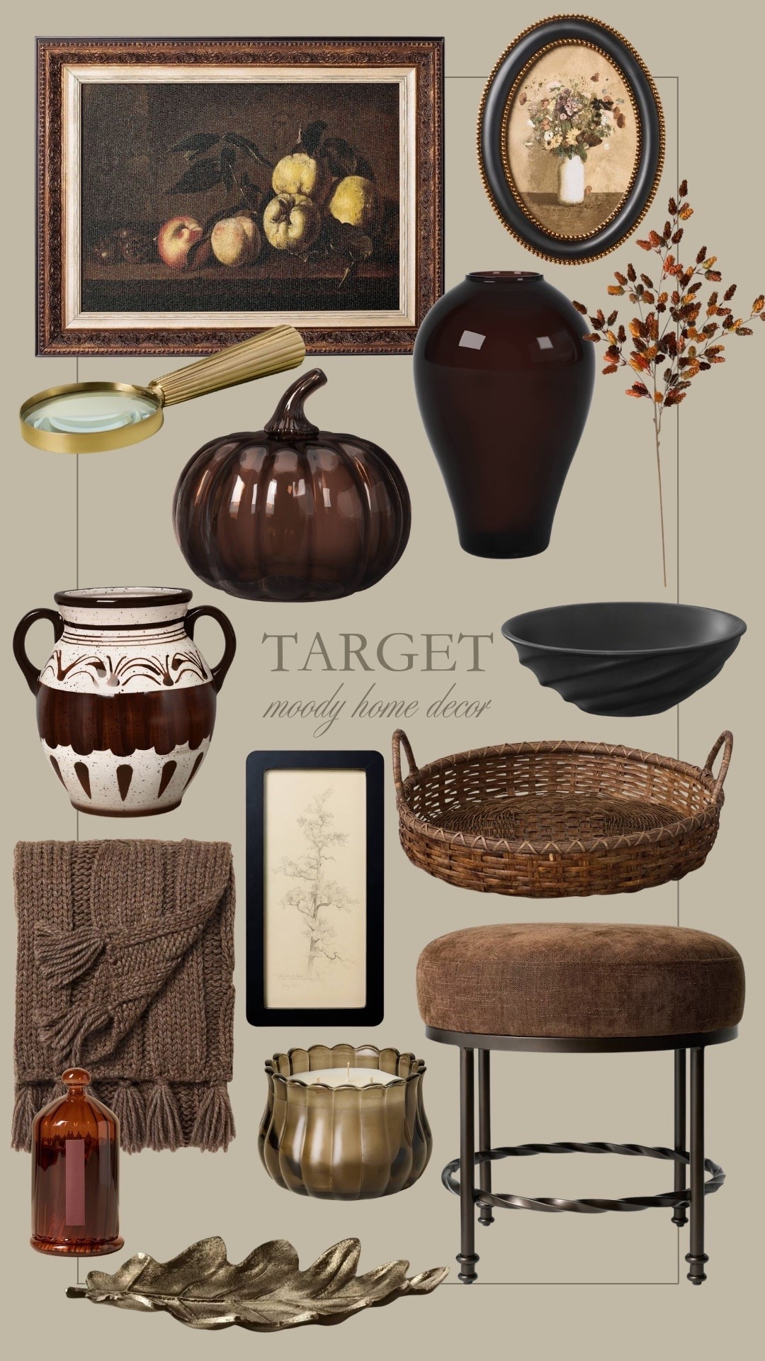 Moody home decor from Target 🎯 🤎 Loving these dark decor finds for a cozy and curated home.

#LTKHome