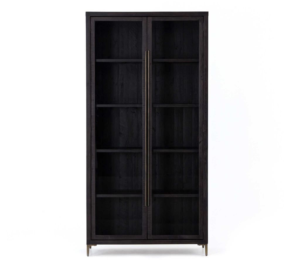 Braden 42.5" x 84" Reclaimed Wood Display Cabinet | Pottery Barn (US)