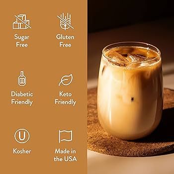Jordan's Skinny Syrups Sugar Free Coffee Syrup, Vanilla Flavor Drink Mix, Zero Calorie Flavoring ... | Amazon (US)
