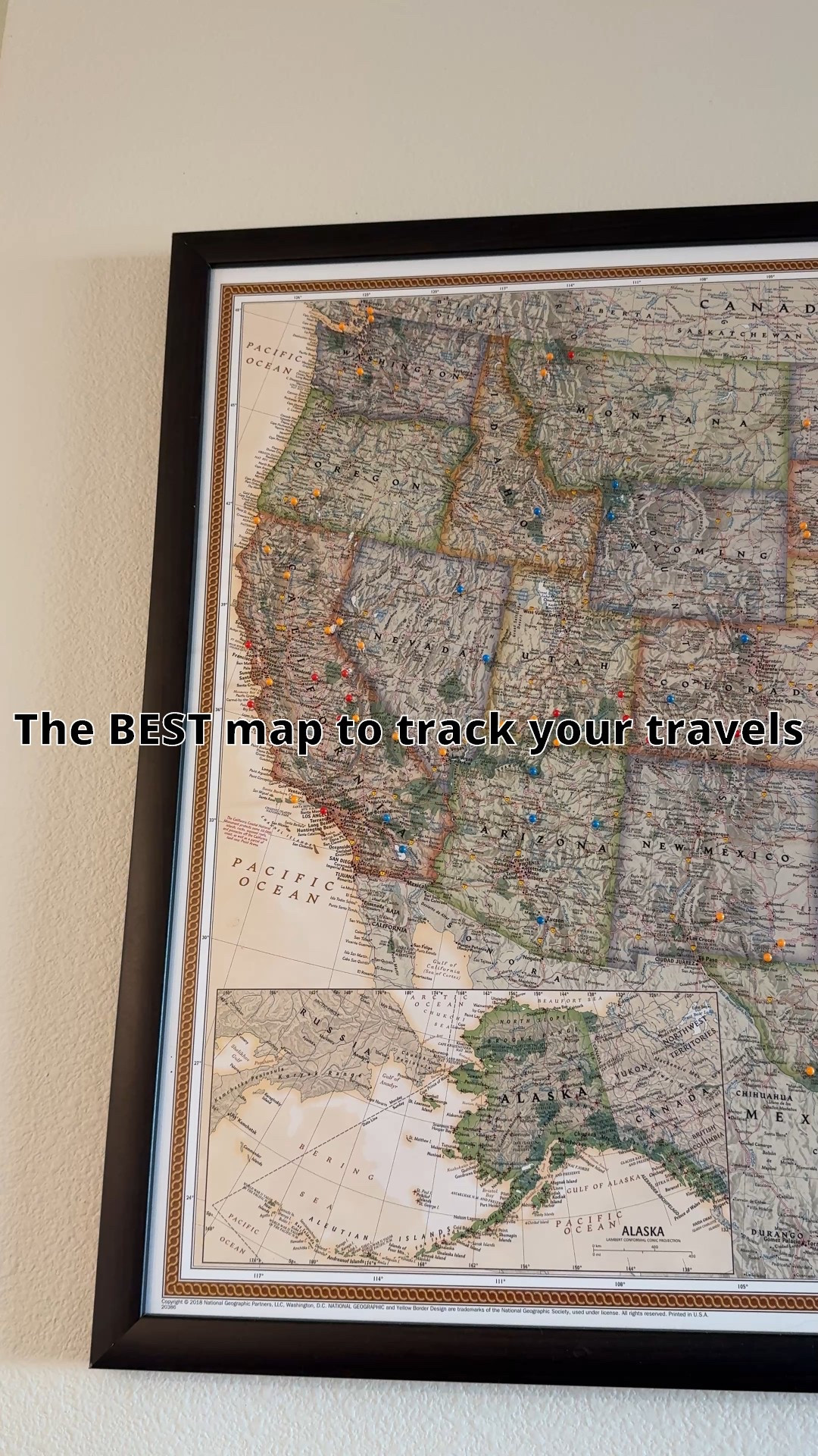 This USA push pin map is stunning and is a great way to track your travels 

#LTKTravel #LTKHome