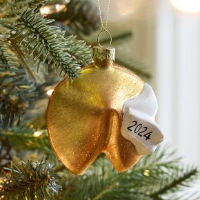 Glass Fortune Cookie Ornament | West Elm (US)