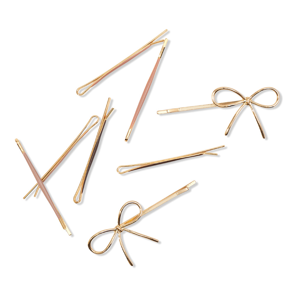 Kitsch Metal Enamel Puffy & Bow Bobby Pins | Ulta