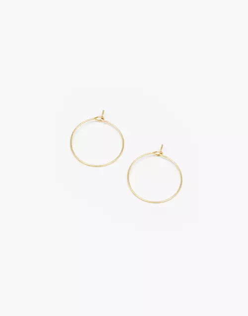 Mahnal Filament Hoop Earrings Minor | Madewell
