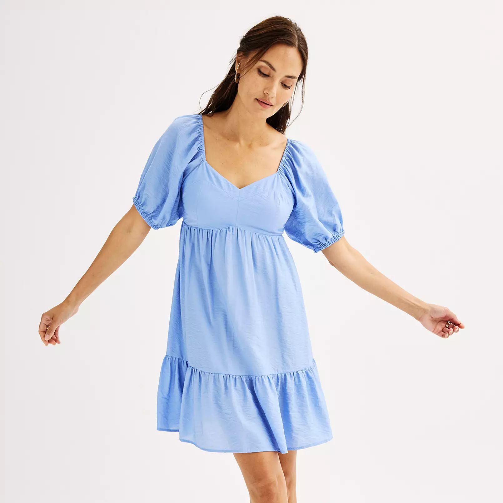 Women's Nine West Babydoll Mini Dress | Kohl's