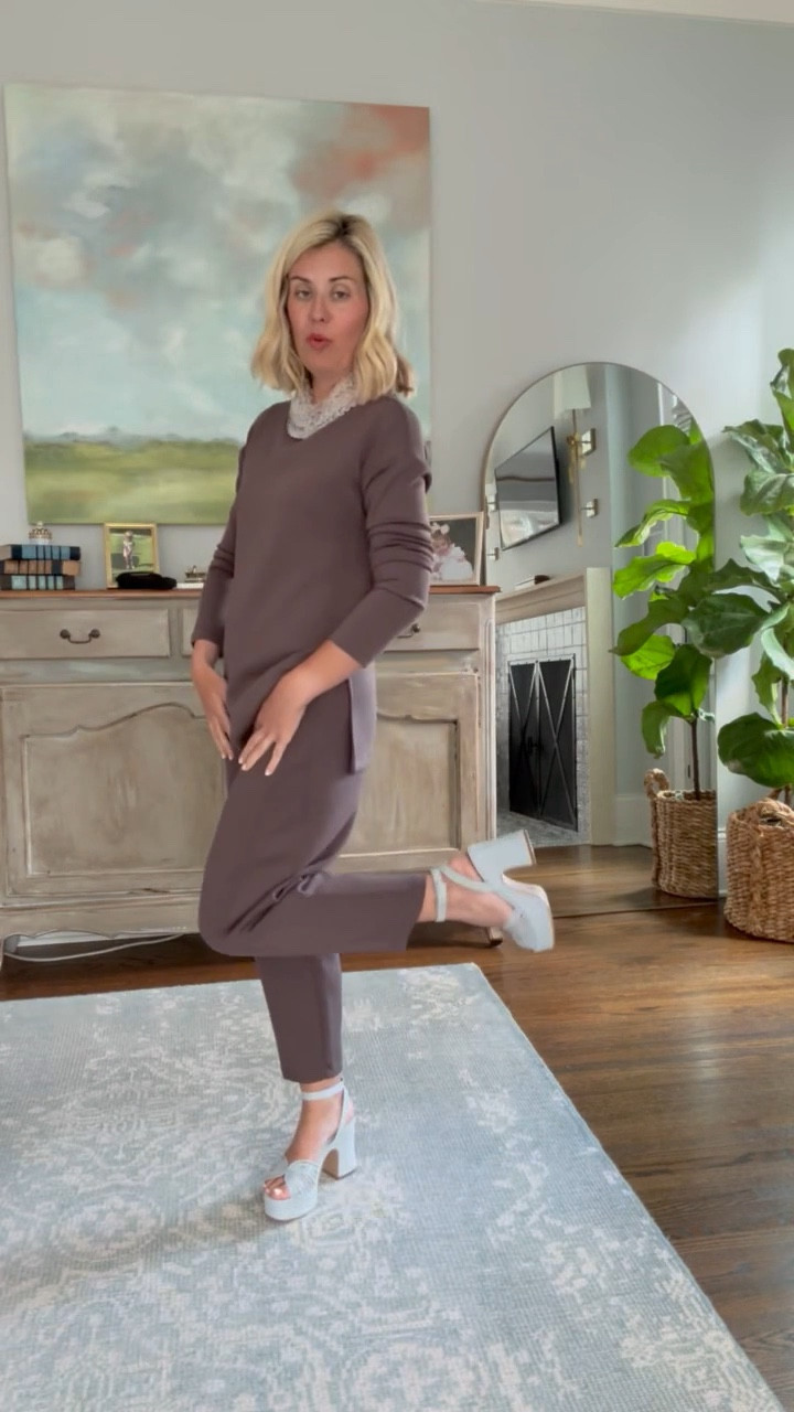 I think we all know by now how obsessed I am with this Spanx Barrel Pant! I love to dress mine up with a monochromatic look and pops of color! 

*be sure to use code LTKSPANX for 20% off (almost) sitewide through 3/15!

Tops- xs
Pants - petite small 
Leggings - 7/8 small
Maxi Dress - small 
Colorblock Jumpsuit - small
Draped Jumpsuit - small petite 



#LTKPetite #LTKmomlife #LTKActive