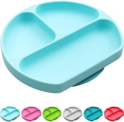 Silikong Suction Plate for Toddlers | BPA Free, 100% Food-Grade Silicone | Microwave, Dishwasher ... | Amazon (US)