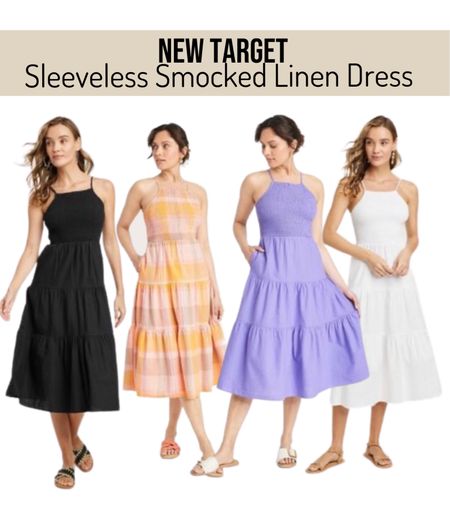 New sleeveless smocked linen dress! 



#LTKstyletip #LTKunder50 #LTKSeasonal
