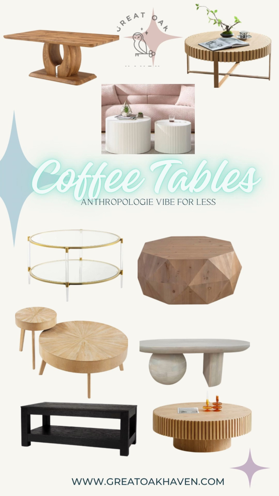 ✨ Coffee Table Round-Up

🩵Home Style Tip: You don’t have to spend a ton on a coffee table to make a statement.

🪄Here are some Anthropologie Looks with an Amazon price tag 



#LTKHome #LTKStyleTip #LTKVideo