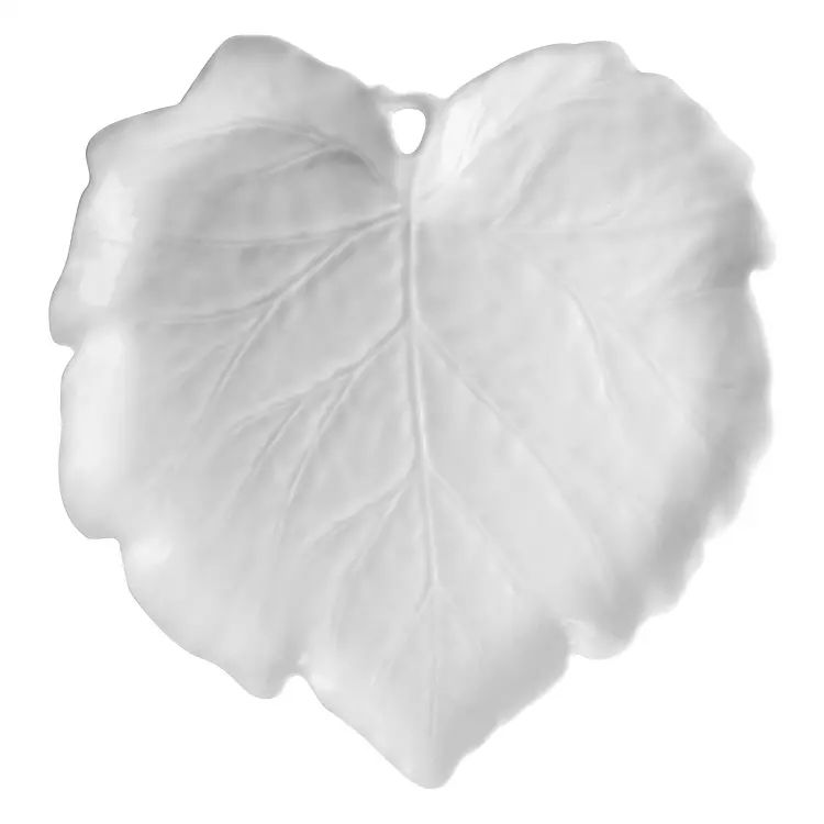 Martha Stewart White Leaf Platter | Kirkland's Home