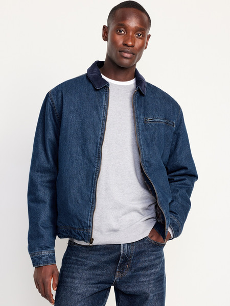 Flannel-Lined Jean Jacket | Old Navy (US)