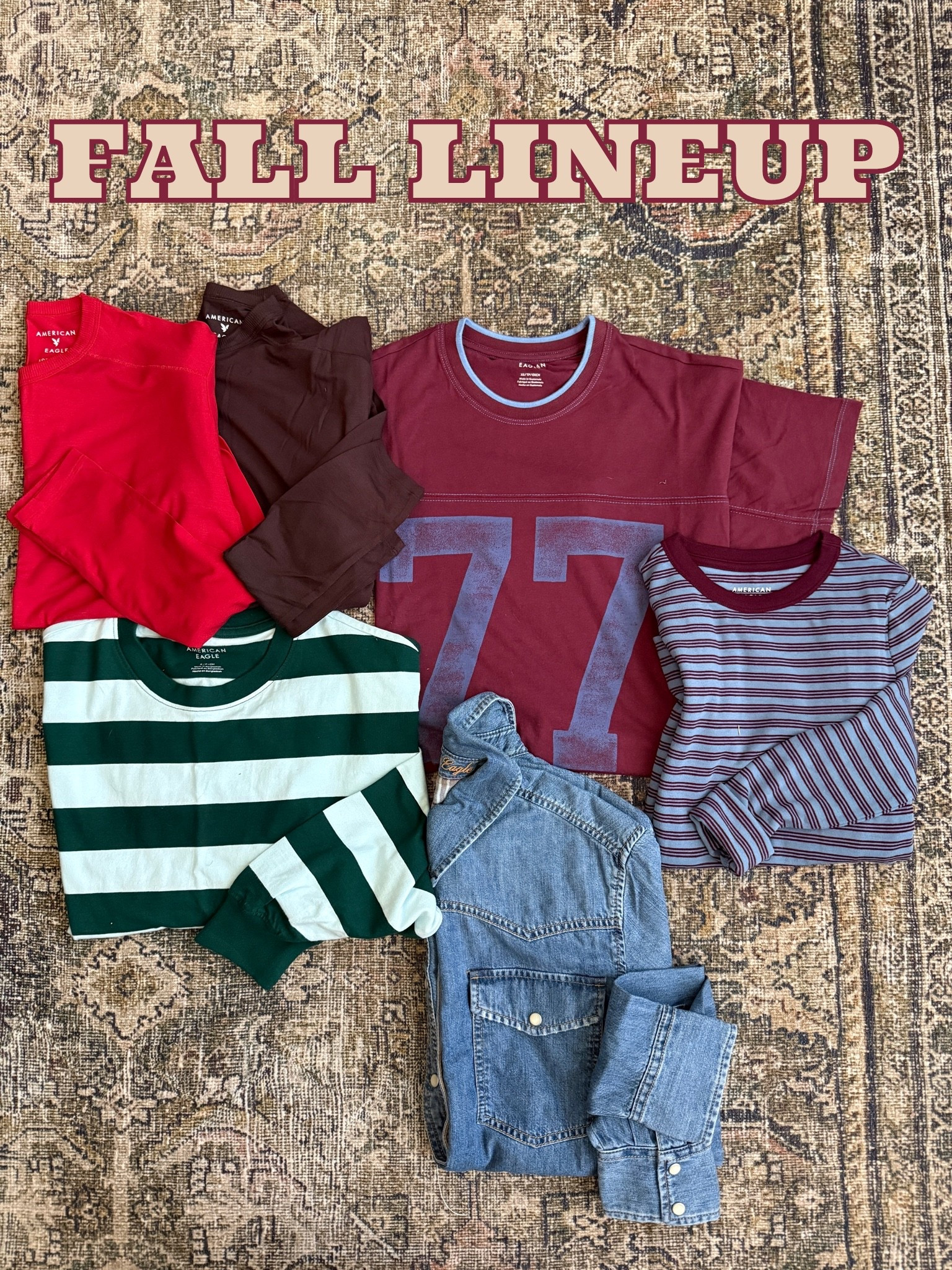 Fall lineup has arrived! Easy layering pieces that can be paired with so many outfits. #americaneagle #momstyle

#LTKSaleAlert