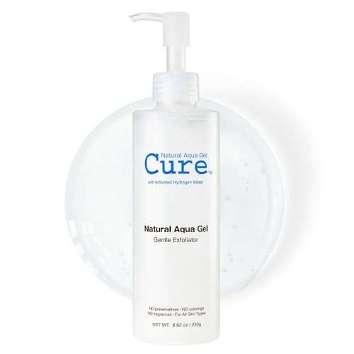 Cure by Toyo | Aqua Gel Gentle Exfoliator for Sensitive Skin | Clear and Softer Skin | Non-Abrasive Face and Body Cleanser | Big Size 8.82oz | Amazon (US)