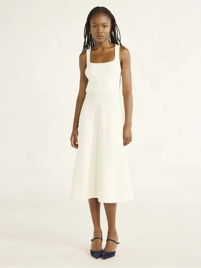 Free Assembly Women’s and Women's Plus Beaded Sweater Dress, Sizes XS-4X | Walmart (US)