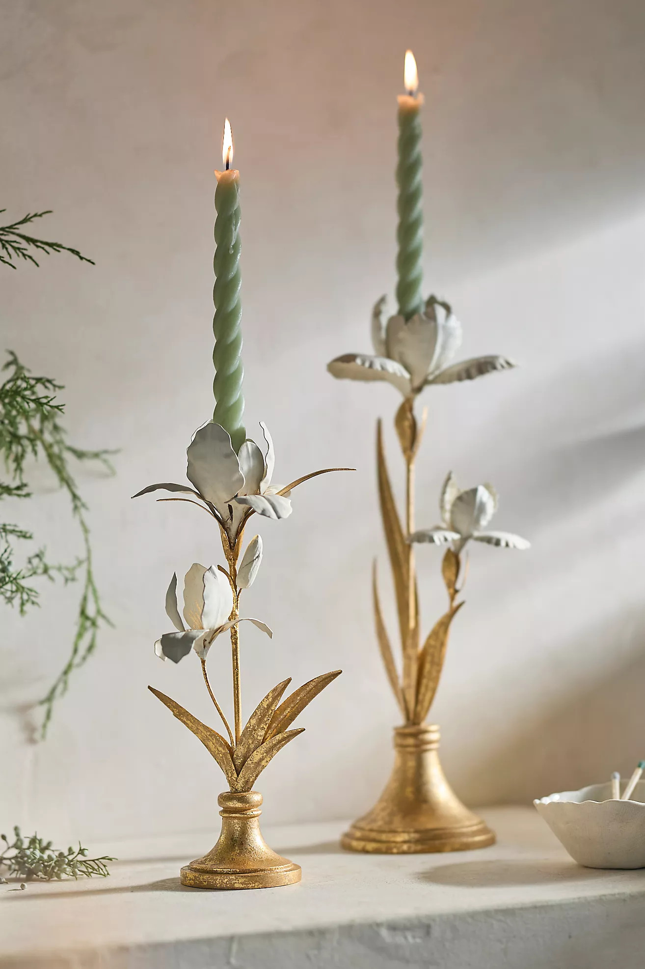 Iris Taper Candle Holder | Terrain