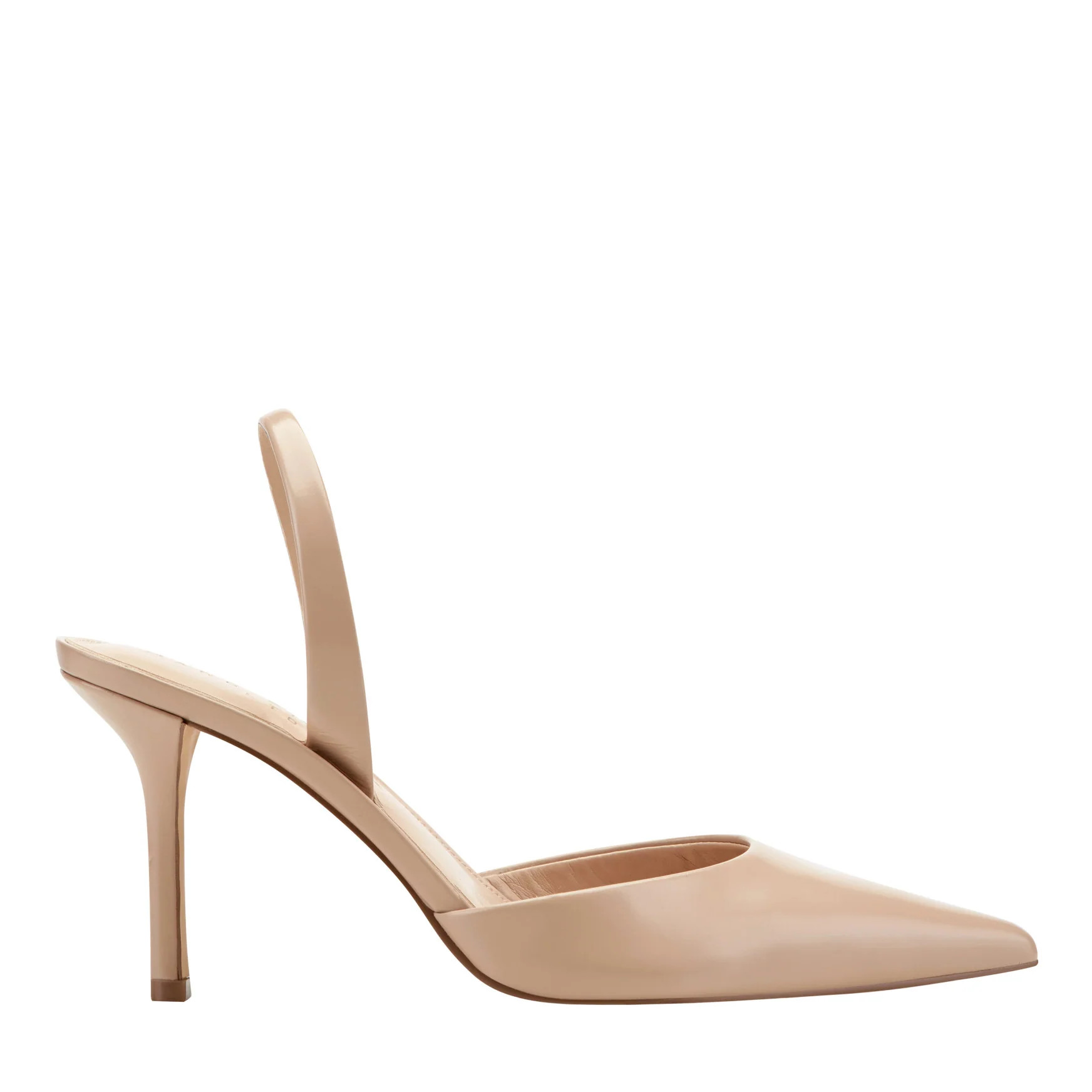 Women's Noland Leather Slingback Pump - Natural Leather | Marc Fisher Footwear | Marc Fisher