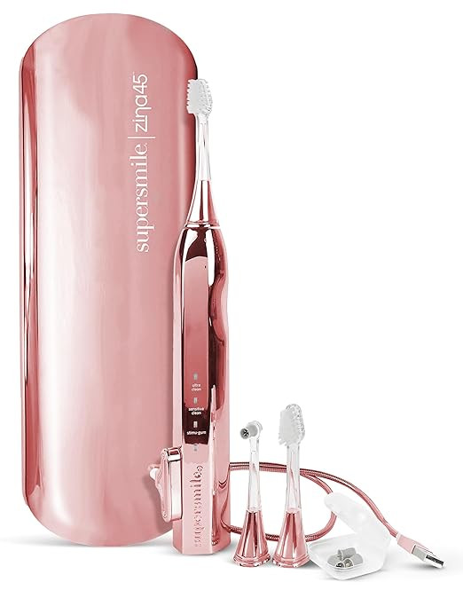 Supersmile Zina45™ Deluxe Sonic Pulse Toothbrush – Rechargeable Electric Brush with Angled He... | Amazon (US)