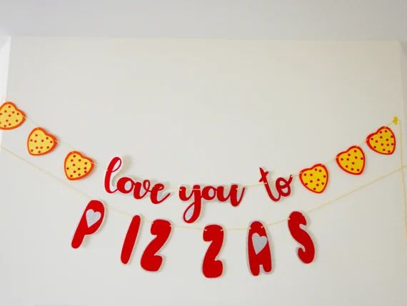 Pizza Banner I Love You to Pizzas Banner Pizza Bannerpizza | Etsy | Etsy (US)