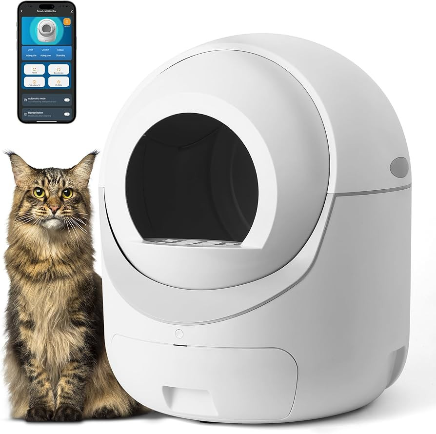 MEEGEEM Self Cleaning Cat Litter Box - 85L Extra Large Automatic Cat Litter Box Self Cleaning for... | Amazon (US)