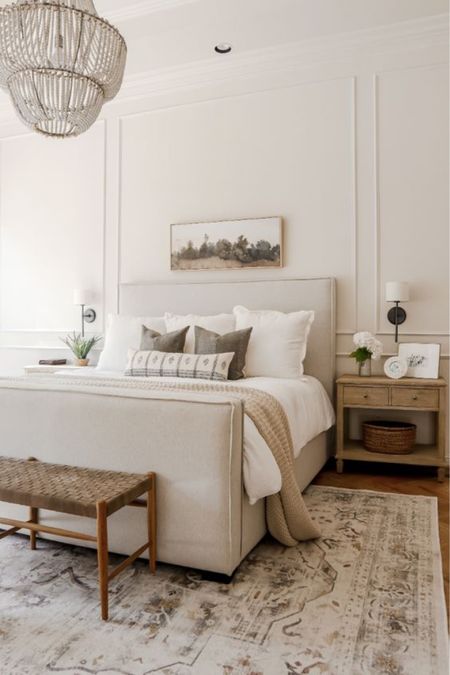 Shop the Primary Bedroom 

Master bedroom - Modern Organic - Cozy Bedroom Design - Neutral Wood Nightstands

#LTKhome