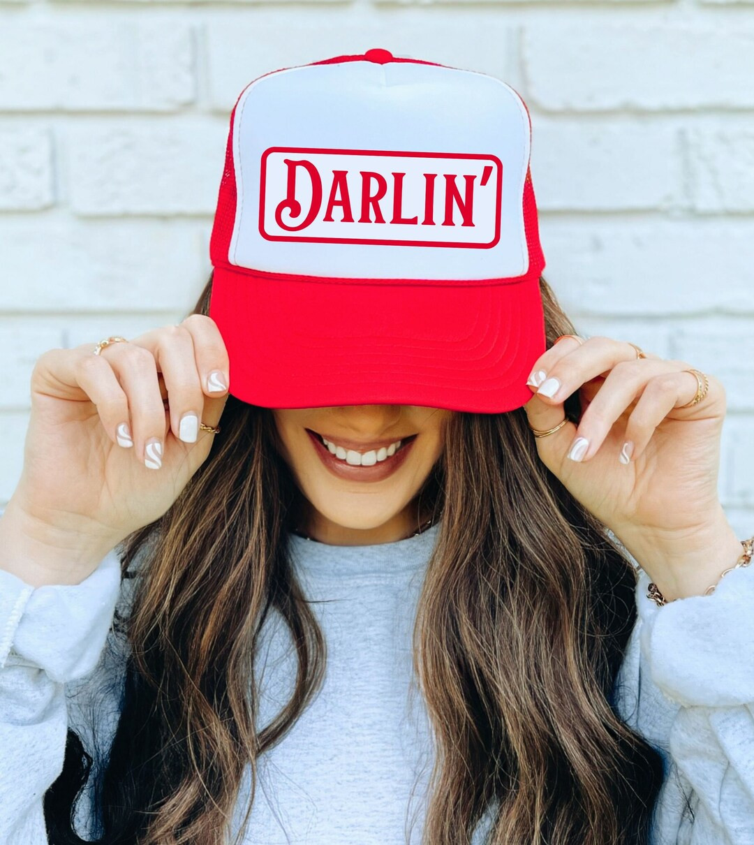Darlin' Trucker Hat, Summer Hat, Country Trucker Hat, Womens Trucker Hat, Cowgirl Hat, Western Tr... | Etsy (US)