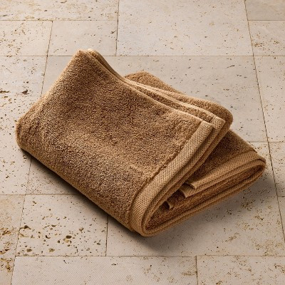 Organic Bath Towel Warm Brown - Casaluna\u2122: Heavyweight Organic Cotton, Low Lint, GOTS Certif... | Target