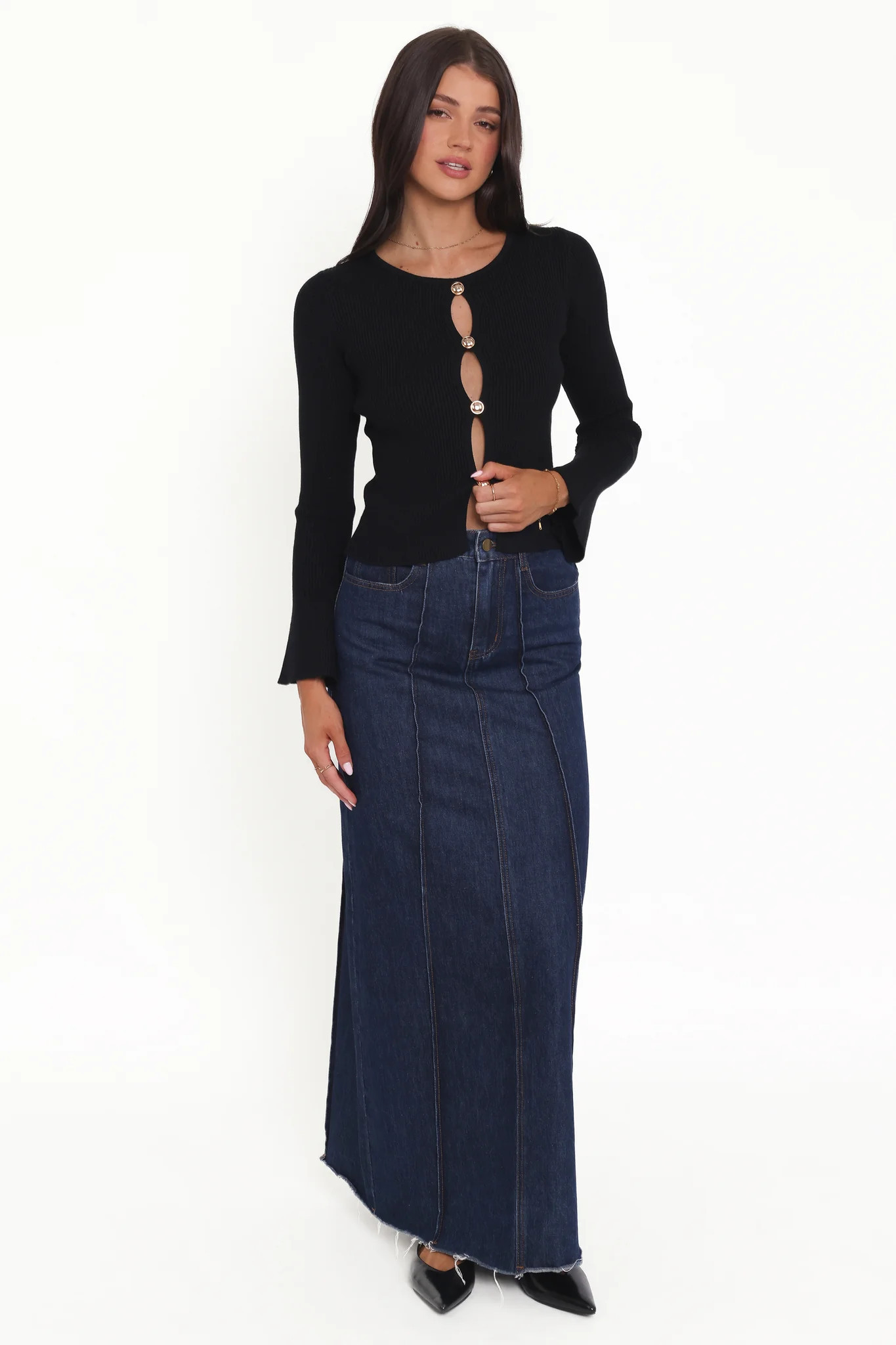 Rosienna Knit Top - Black | Petal & Pup (US)