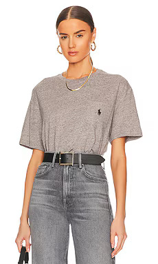 Polo Ralph Lauren Short Sleeve Pocket T-Shirt in Dark Vintage Heather from Revolve.com | Revolve Clothing (Global)