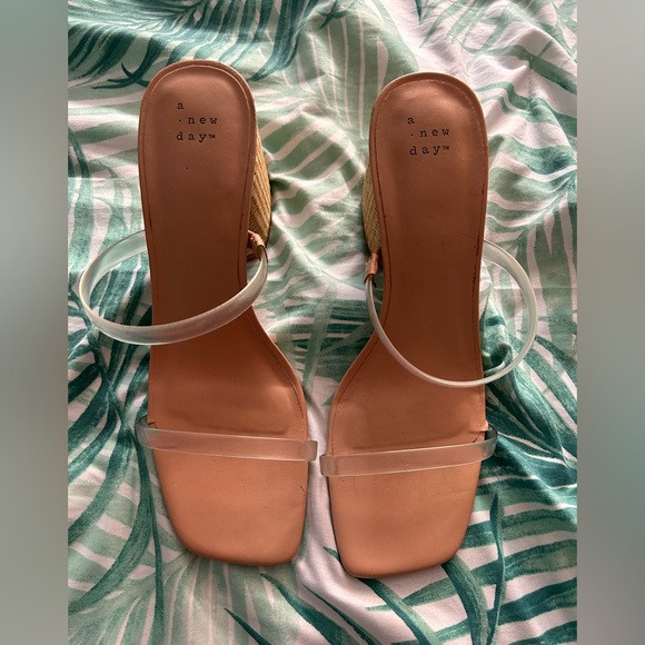 A new day clear strap heels | Poshmark