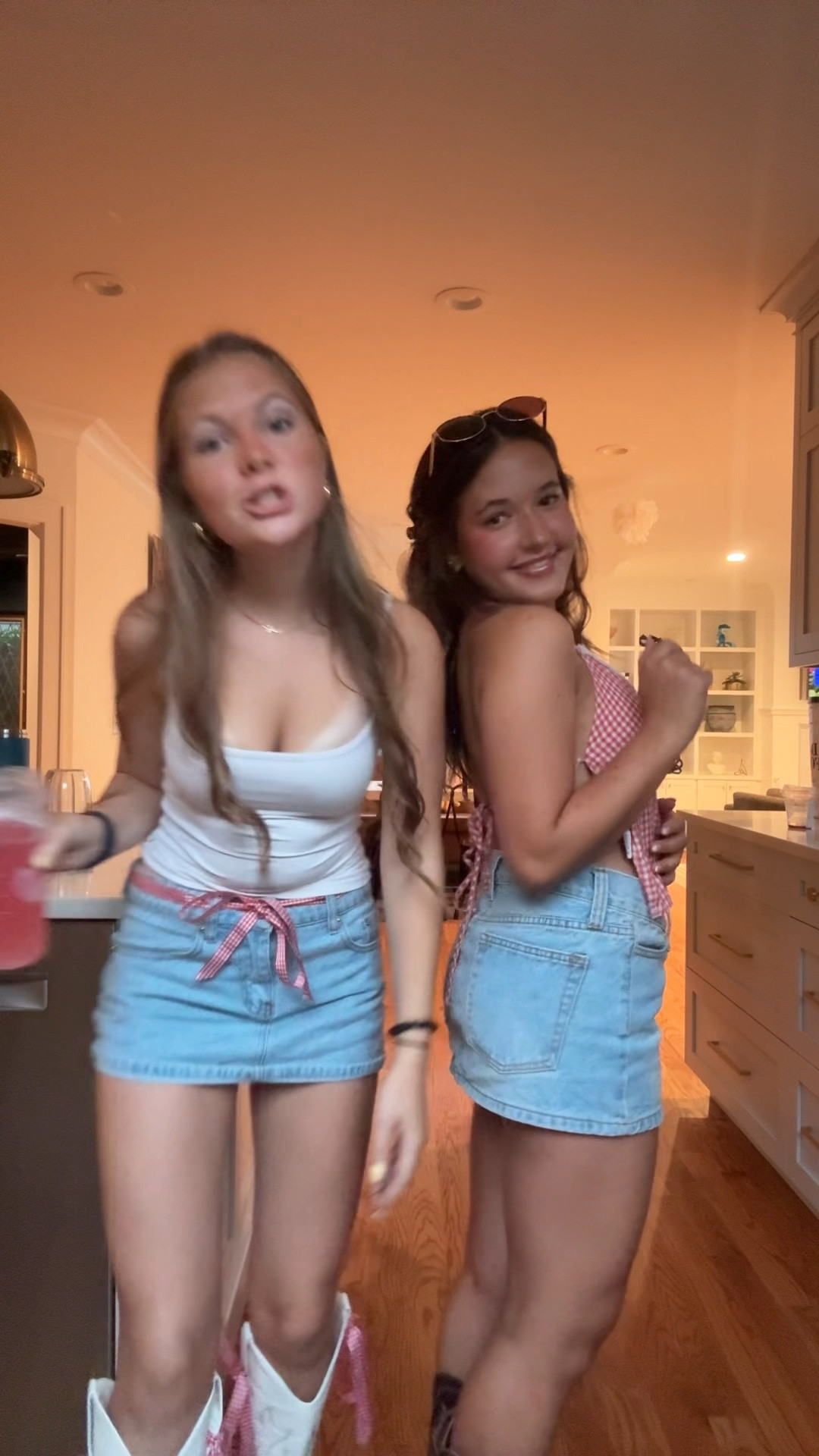 tank: garage 
halter: edikted
skirts: edikted
glasses: cider
earrings: amazonn necklace