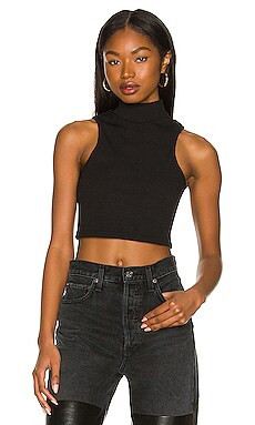 ALL THE WAYS Shelby Mock Neck Top in Black from Revolve.com | Revolve Clothing (Global)