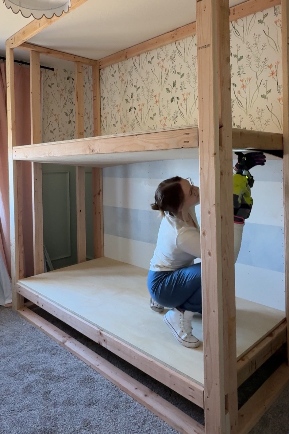 I love these leather converse because they clean up so easily! And this nail gun has been going strong for 7 years now 💪 