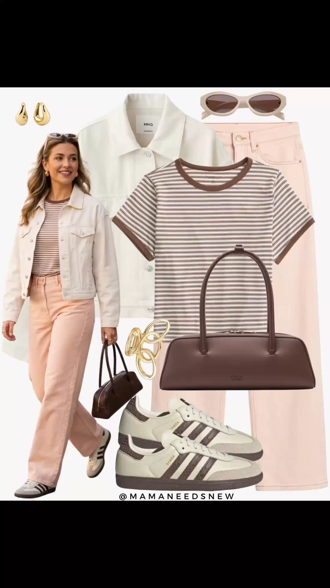 A late spring to summer outfit with denim jacket, jeans, shoulder bag, sneakers 🩷🤎

#LTKootd #LTKSeasonal #LTKSaleAlert