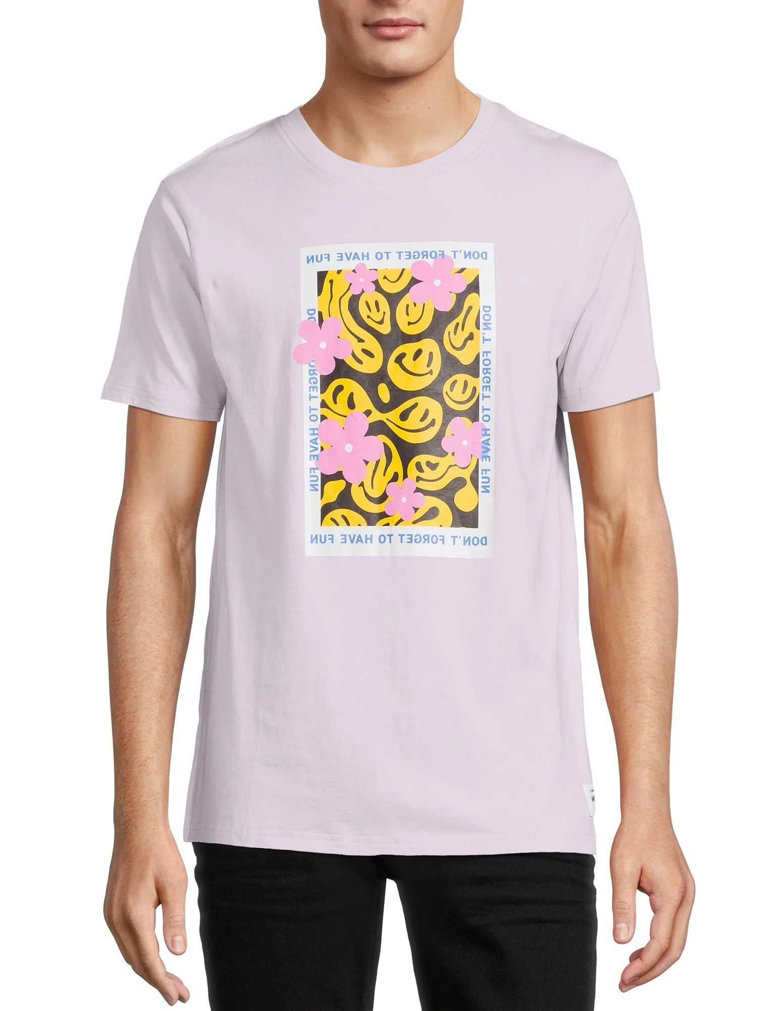 Generic Men's Smiley Graphics T-Shirt - Walmart.com | Walmart (US)