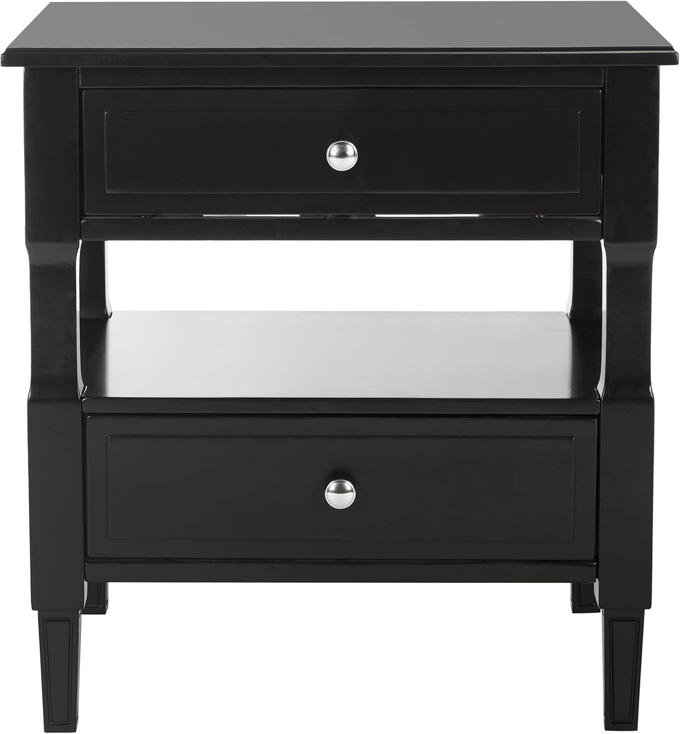 Safavieh Jenson Night Stand, Normal, Black | Amazon (US)