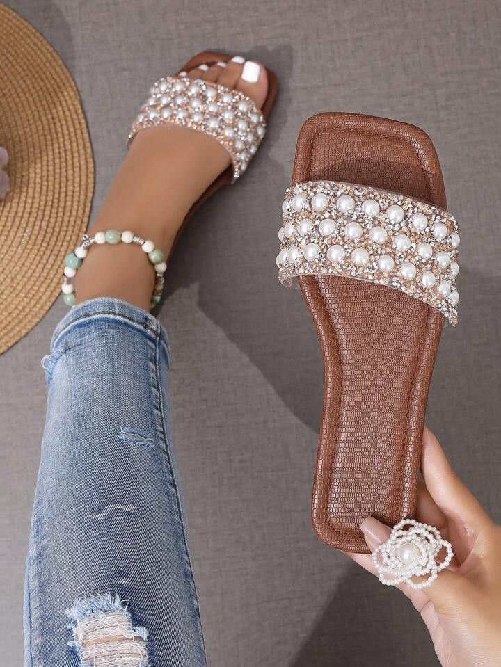 New Spring And Summer H-Shaped Slippers For Women, And Casual Style, Worn Outside, Roman Style Sl... | SHEIN