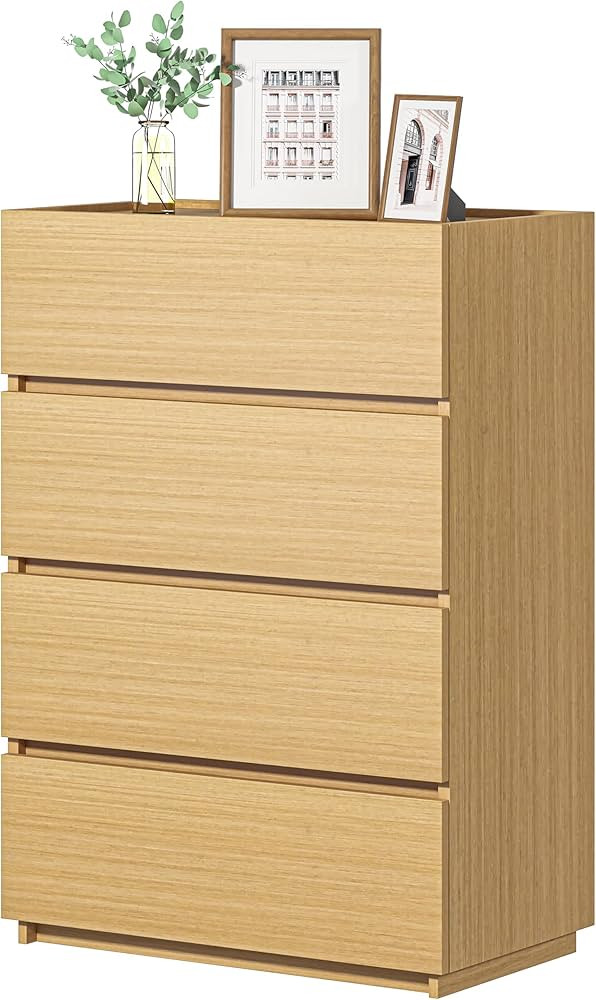 furtble 4 Drawer Dresser, Tall Dresser for Closet, Small Dressers for Bedroom Modern Nightstand C... | Amazon (US)
