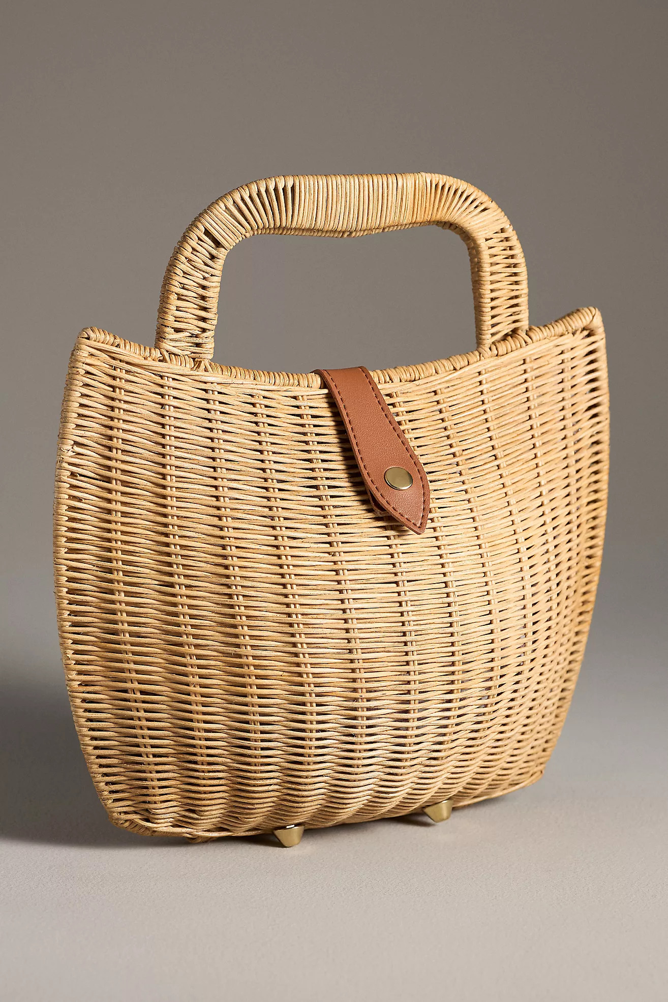 Bali Woven Wicker Basket Bag | Anthropologie (US)